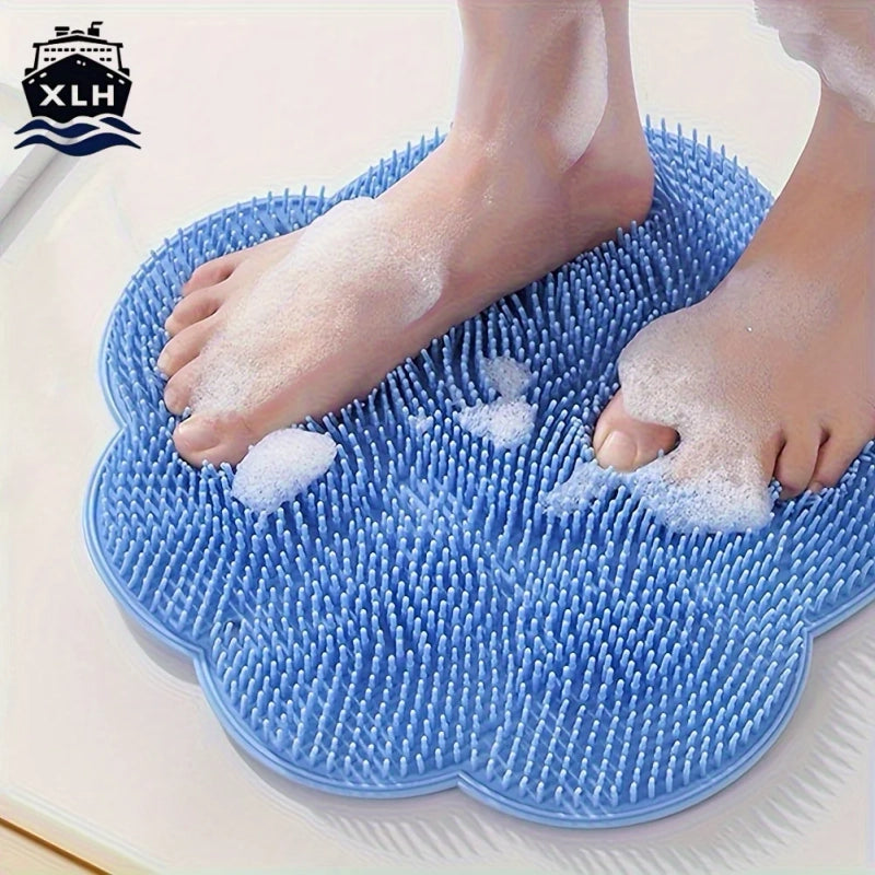 Bathroom foot scrub pad