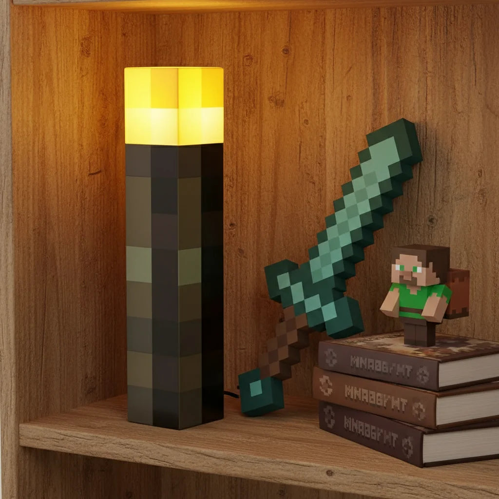 MC Game Brownstone Torch Lamp