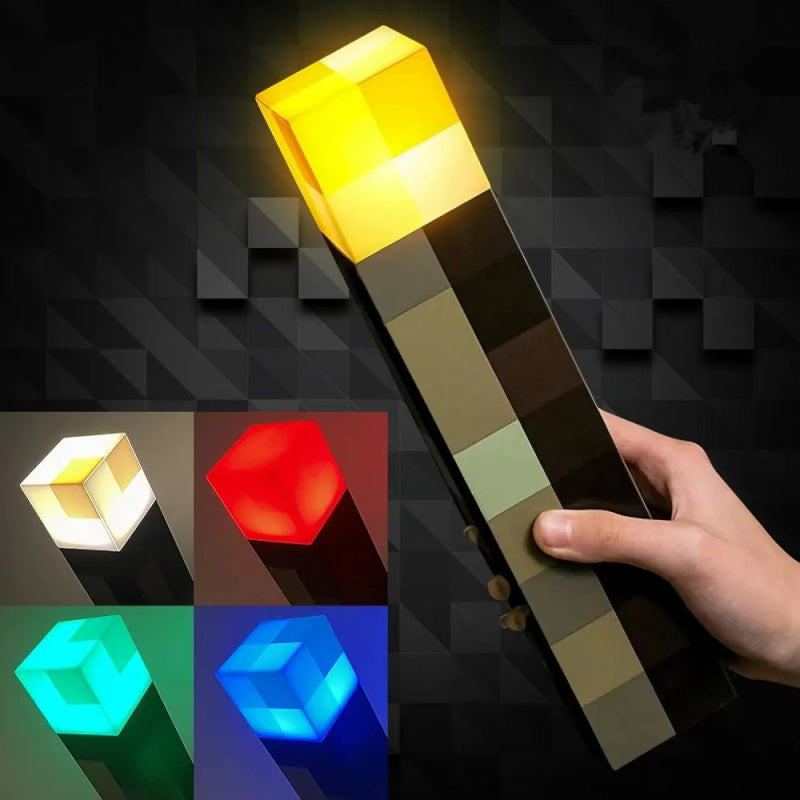 MC Game Brownstone Torch Lamp