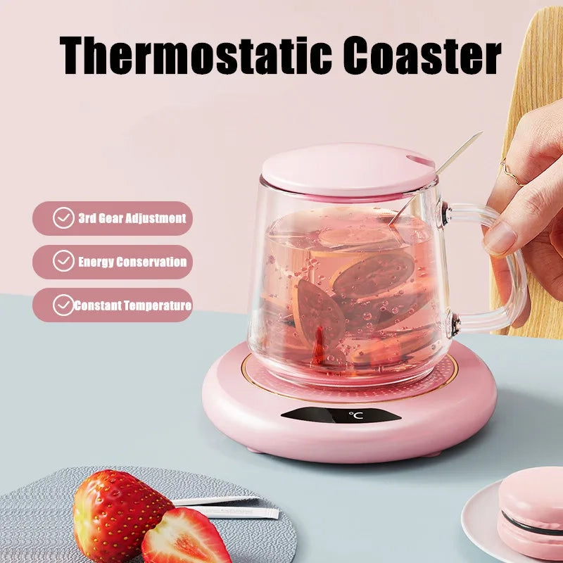 Cup Warmer Thermostatic Heating Coaster USB