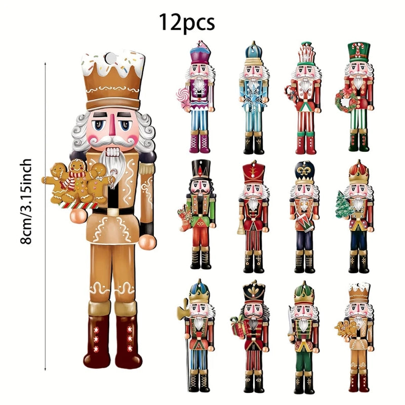 Nutcracker Wooden Decorative Set - 12pc