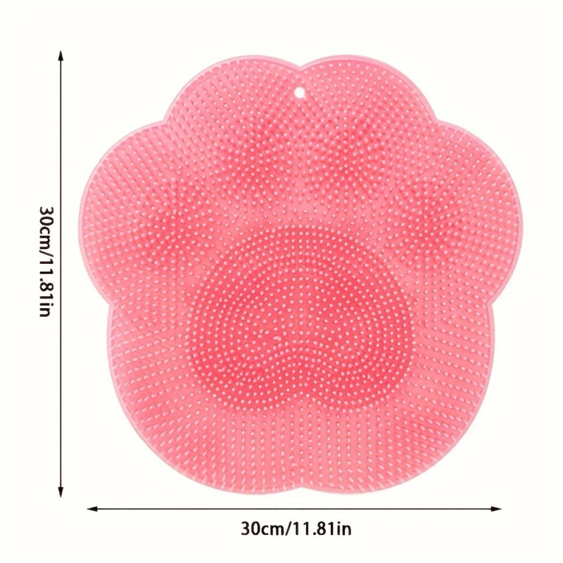 Bathroom foot scrub pad