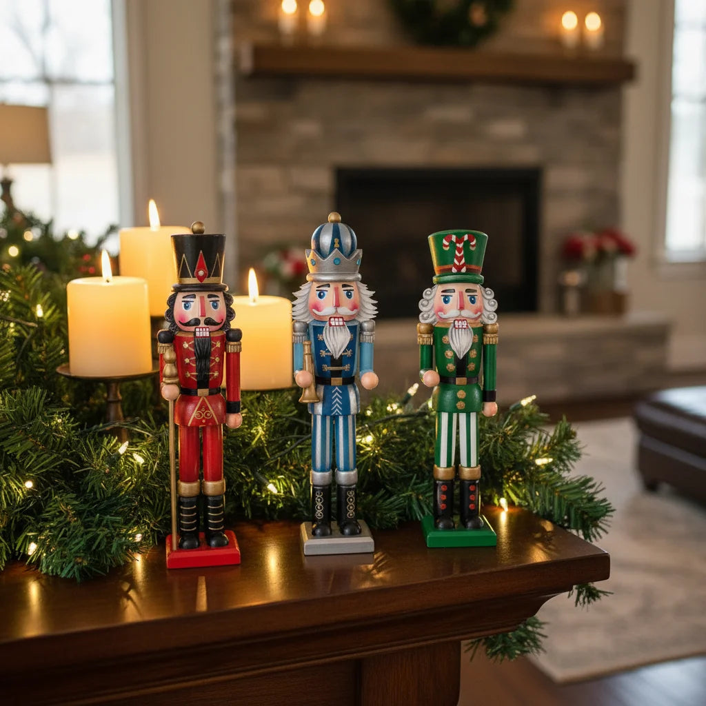 Nutcracker Wooden Decorative Set - 12pc
